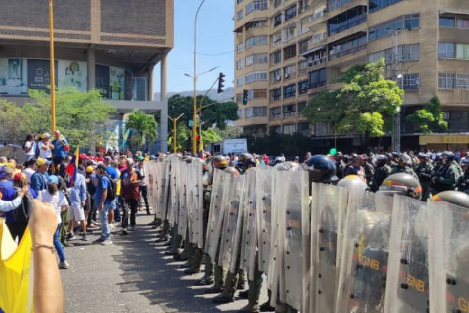 manifestantes en Valencia