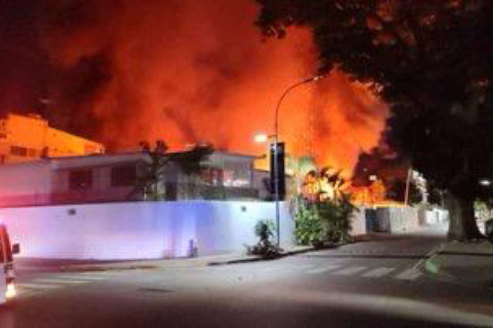 Incendio en Las Mercedes