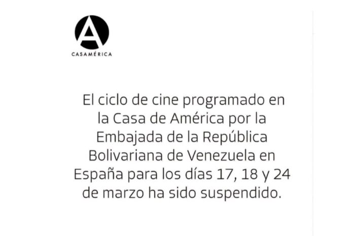 Casa América ciclo cine venezolano