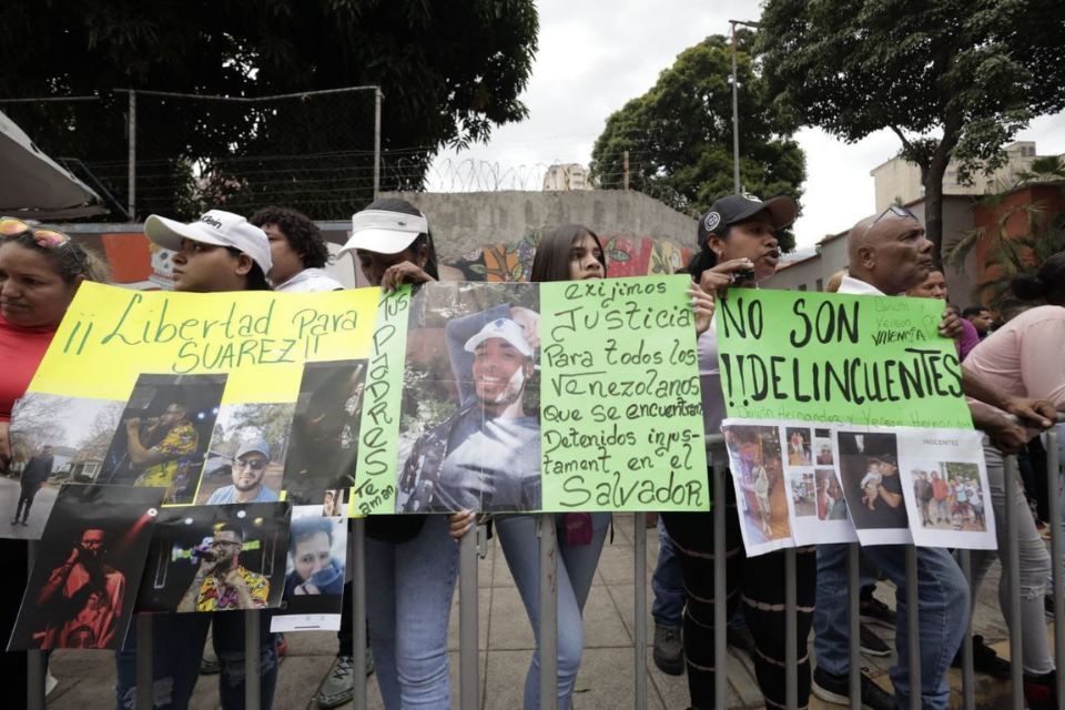 Protesta migrantes venezolanos Maduro