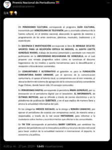 Premio Nacional Periodismo 2024