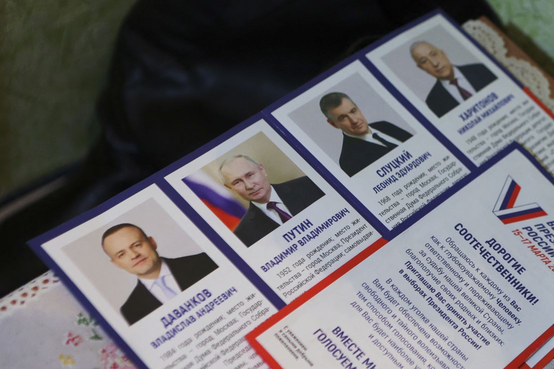 Putin y tres candidatos "ficticios" en las presidenciales de 2024 | Cortesía