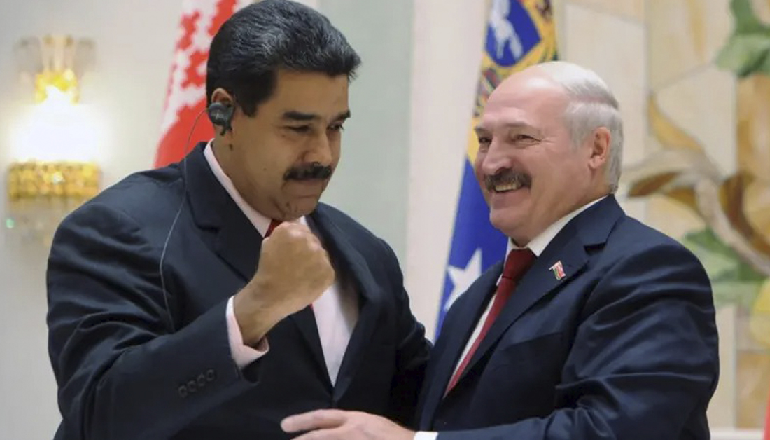 Nicolás Maduro y Aleksandr Lukashenko _ Foto AFP