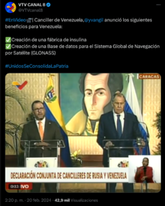 Yvan Gil anuncio insulina Rusia VTV