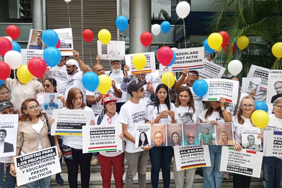 protesta presos políticos UE